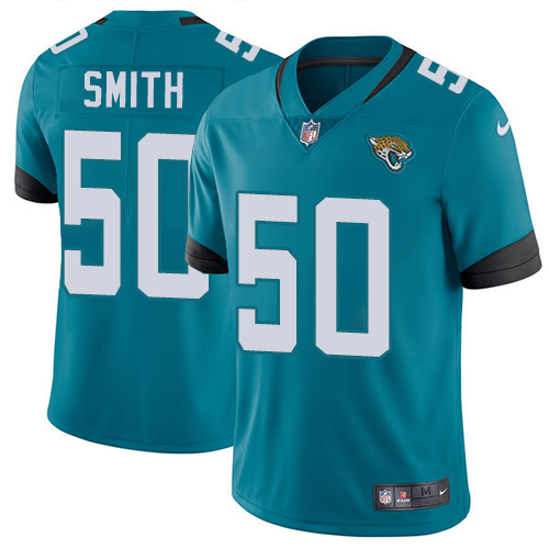 Jacksonville Jaguars #50 Telvin Smith Teal Green Alternate Youth Stitched NFL Vapor Untouchable Limited Jersey->youth nfl jersey->Youth Jersey